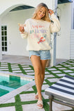 Aspire To Retire Cream Graphic Sweatshirt