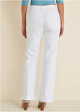 Penelope Modern Flare Jeans White