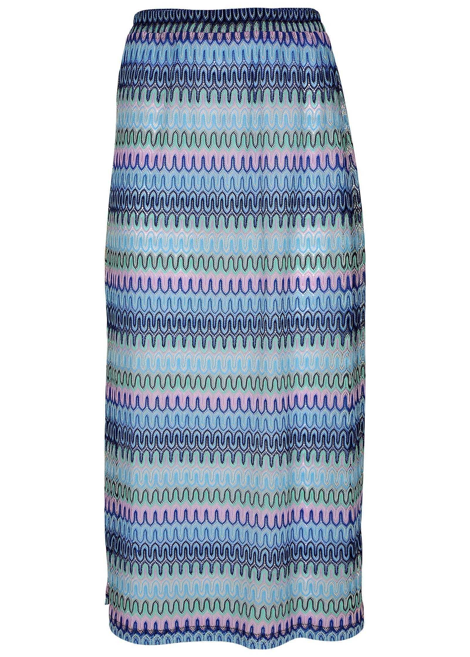 Crochet Maxi Skirt Starlight Blue Multi