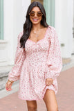 Rosemary Pink Floral Mini Dress