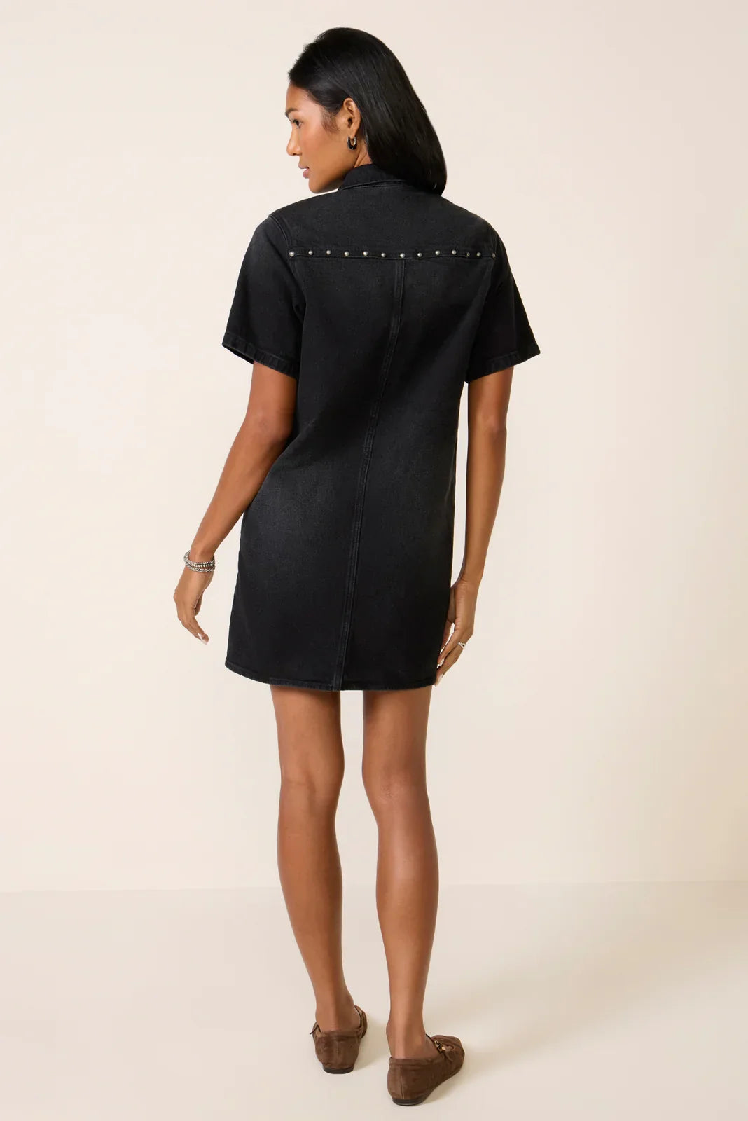 SS Studded Denim Dress