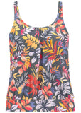 Tankini Top Grey Floral