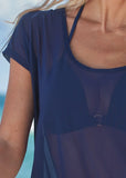 Relaxed Tunic Cover Up Ultramarine Blue