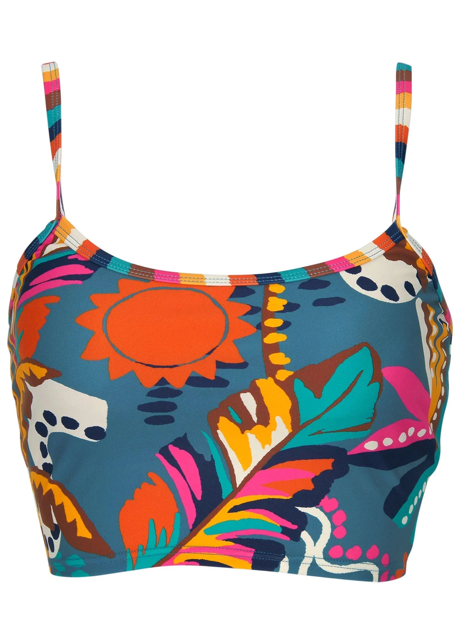Crop Tankini Top Retro Chicka Combo