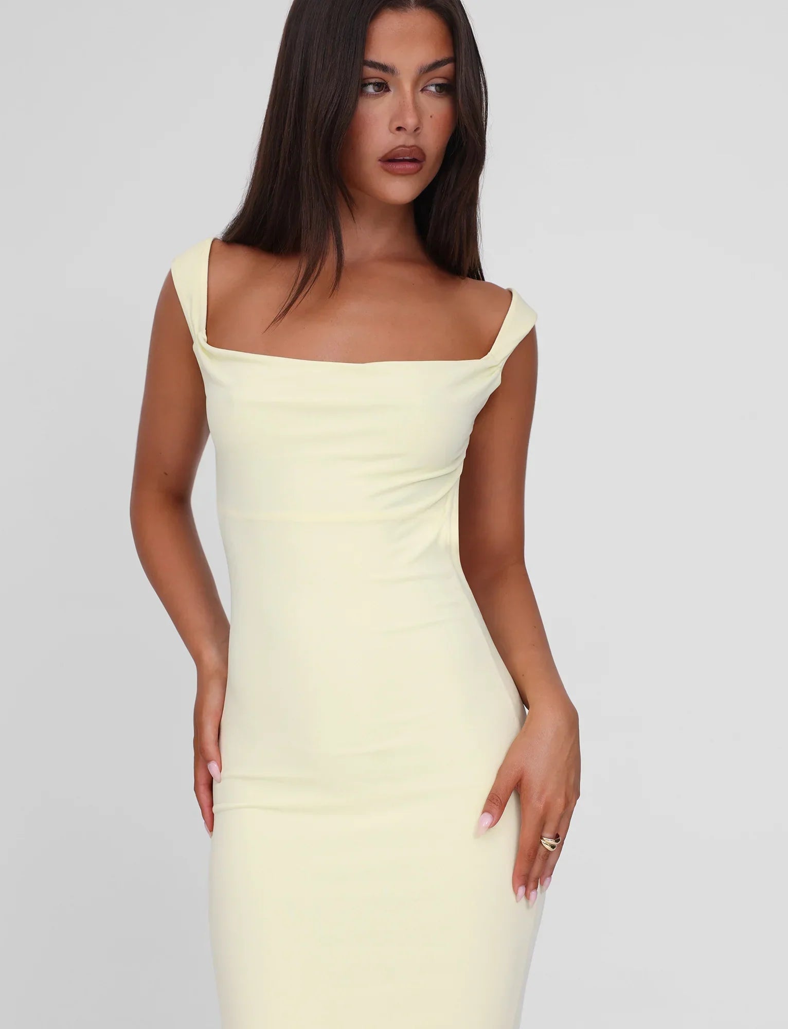 ZITA MAXI DRESS LEMON