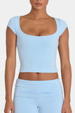 ButterCloud Crop Top in Sky
