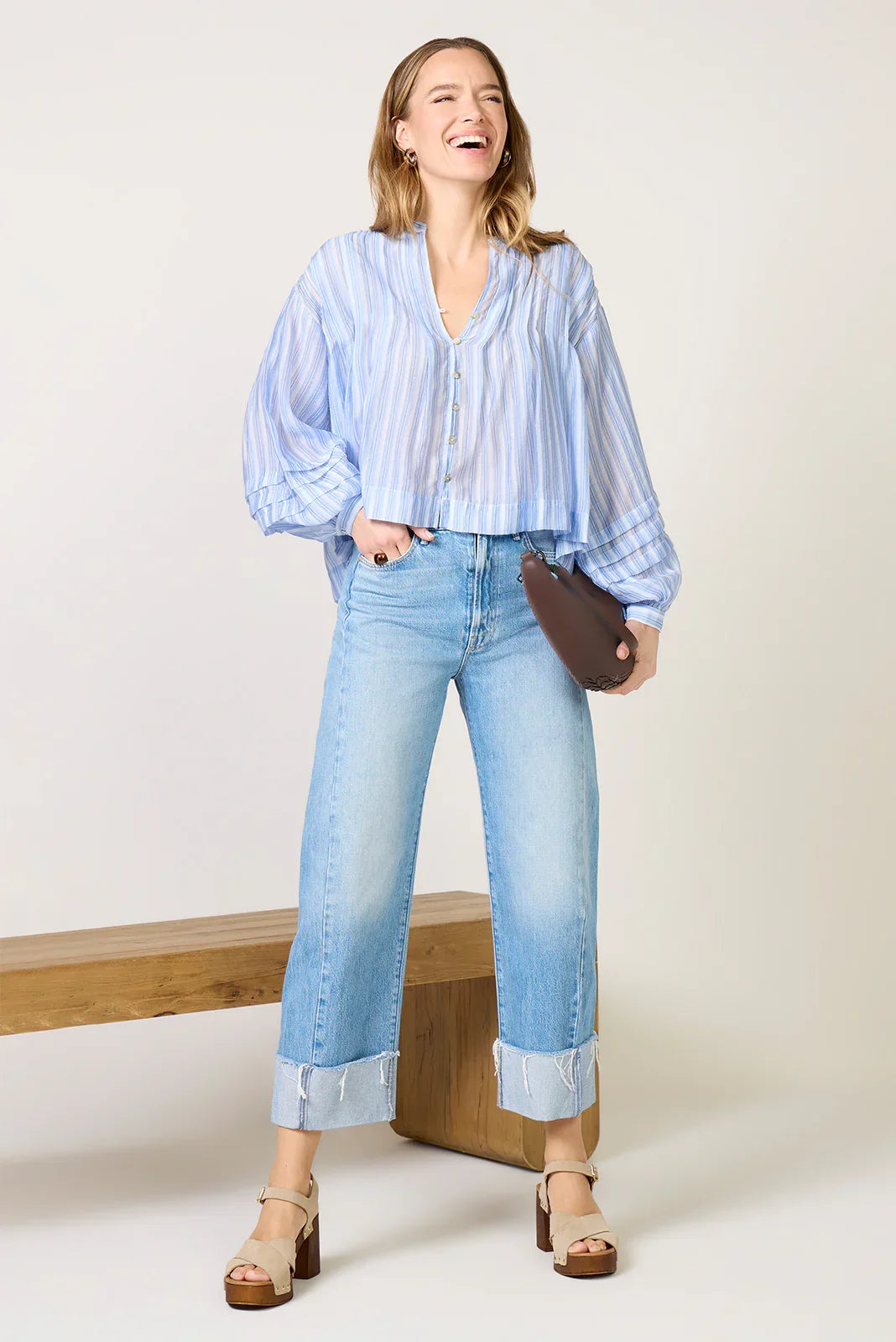 The Half Pipe Ankle Cuff Fray Boyfriend Jean
