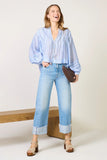The Half Pipe Ankle Cuff Fray Boyfriend Jean