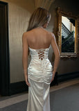Remedy For You Satin Gown Champagne