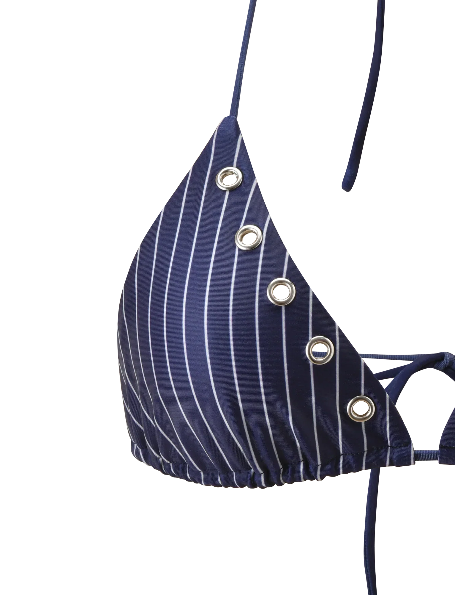 MARREN BIKINI TOP NAVY PINSTRIPE