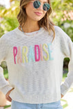 Lost In Paradise Multi Color Paradise Light Weight Sweater