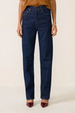 90s Pinch Waist Long Straight Jean