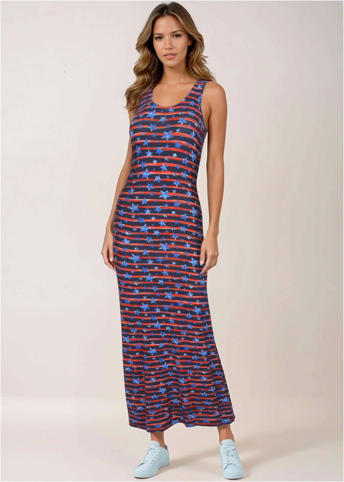 Tank Maxi Dress Dark Gettysburg Gouache