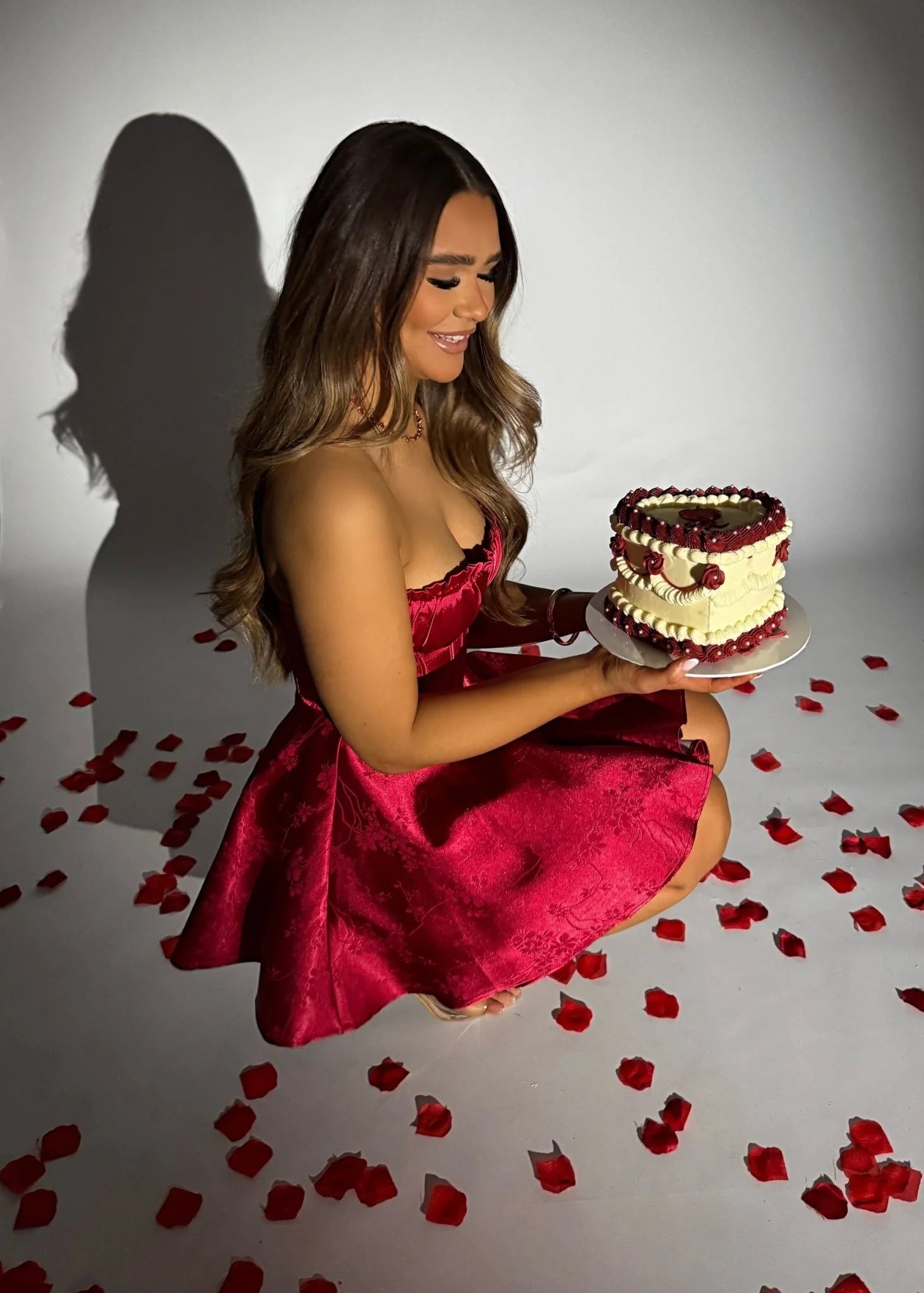 Heartstopper Strapless Mini Dress Red
