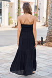 Ainsley Black Strapless Maxi Dress