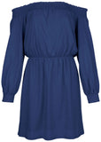 Off The Shoulder Mini Dark Blue