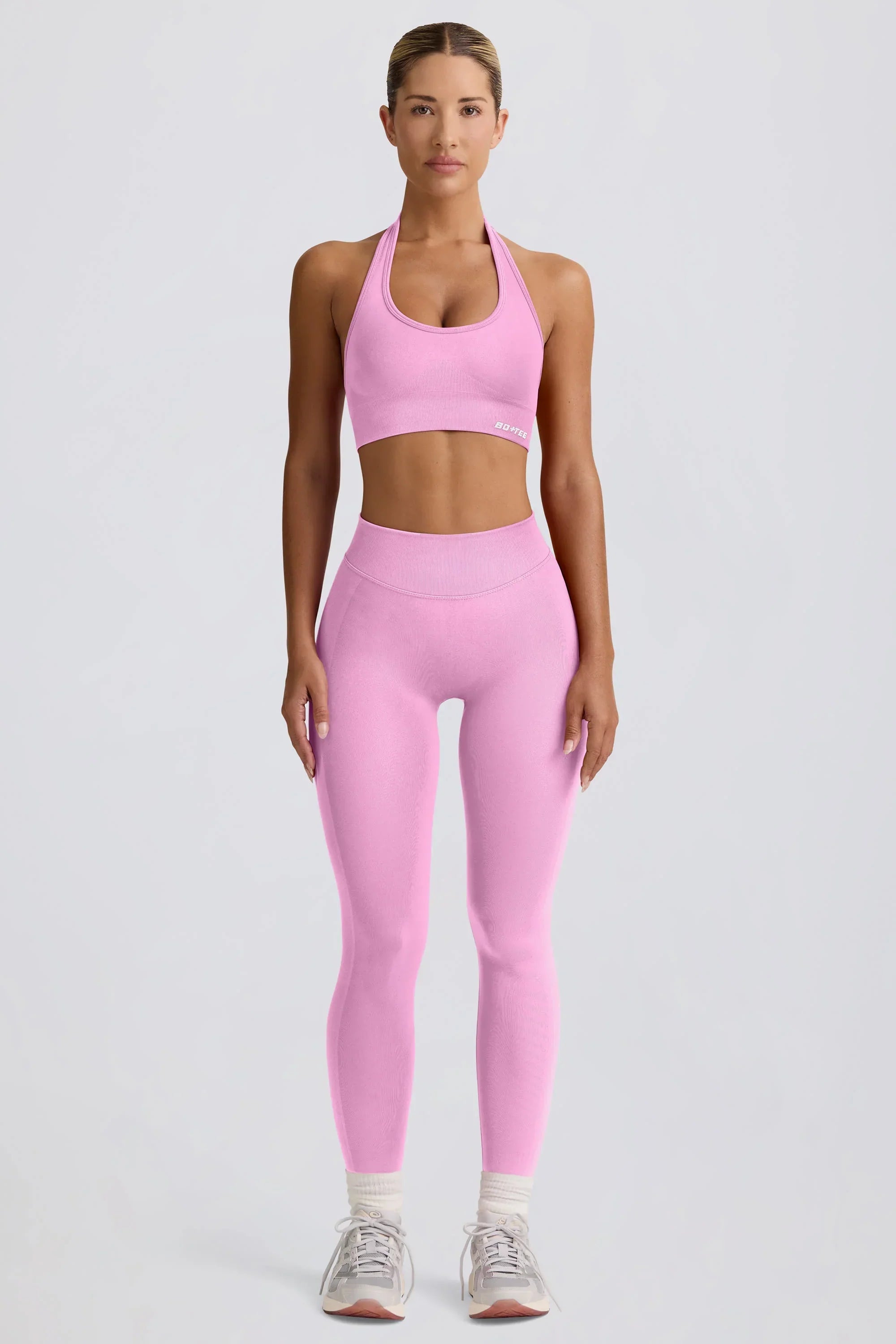Define Luxe High Waist Leggings in Bubblegum Pink