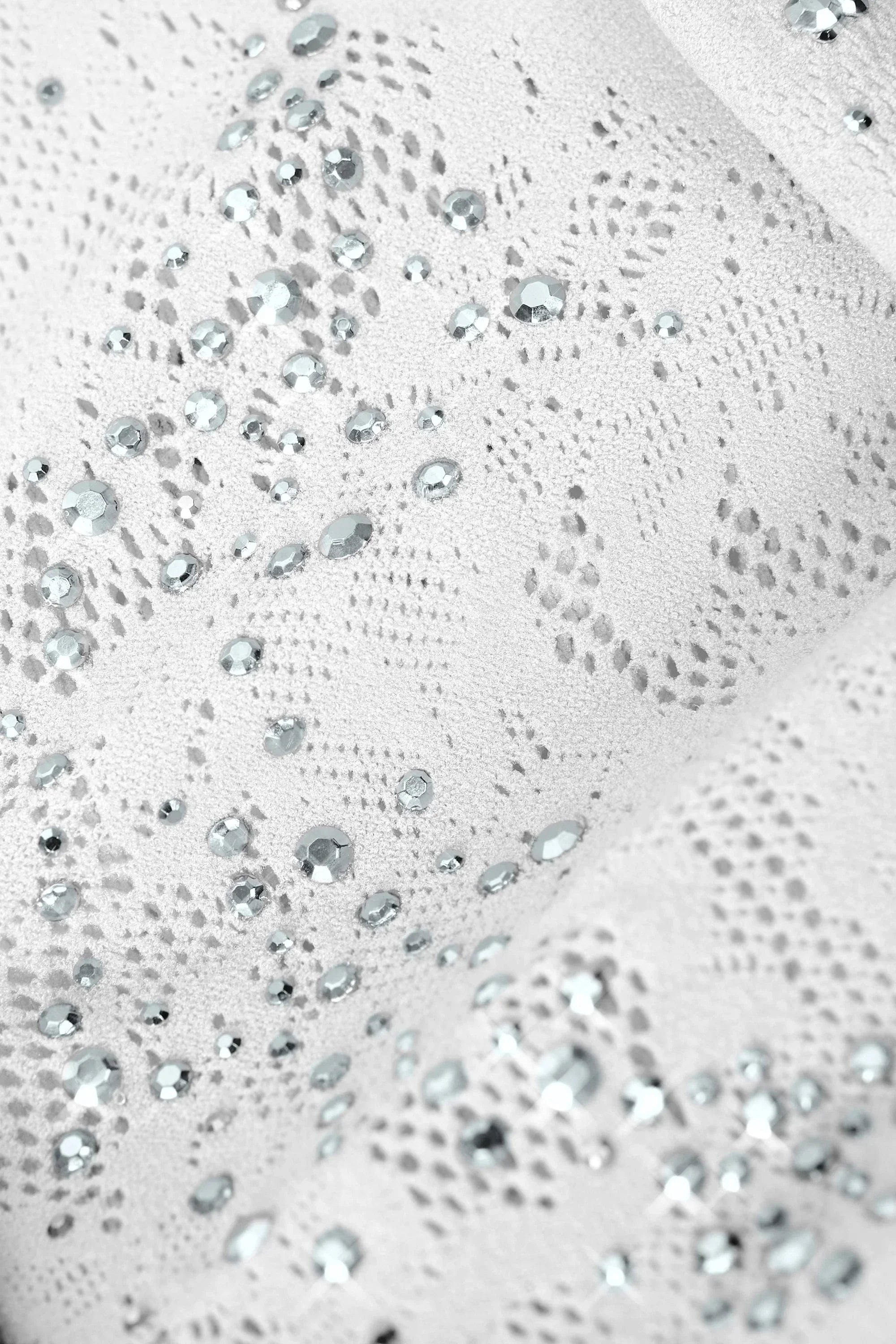 Embellished Cut Out Unitard in Ivory