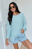 Melanie Green Striped Pullover
