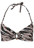 Luxe Ring Halter Top Luxe Zebra
