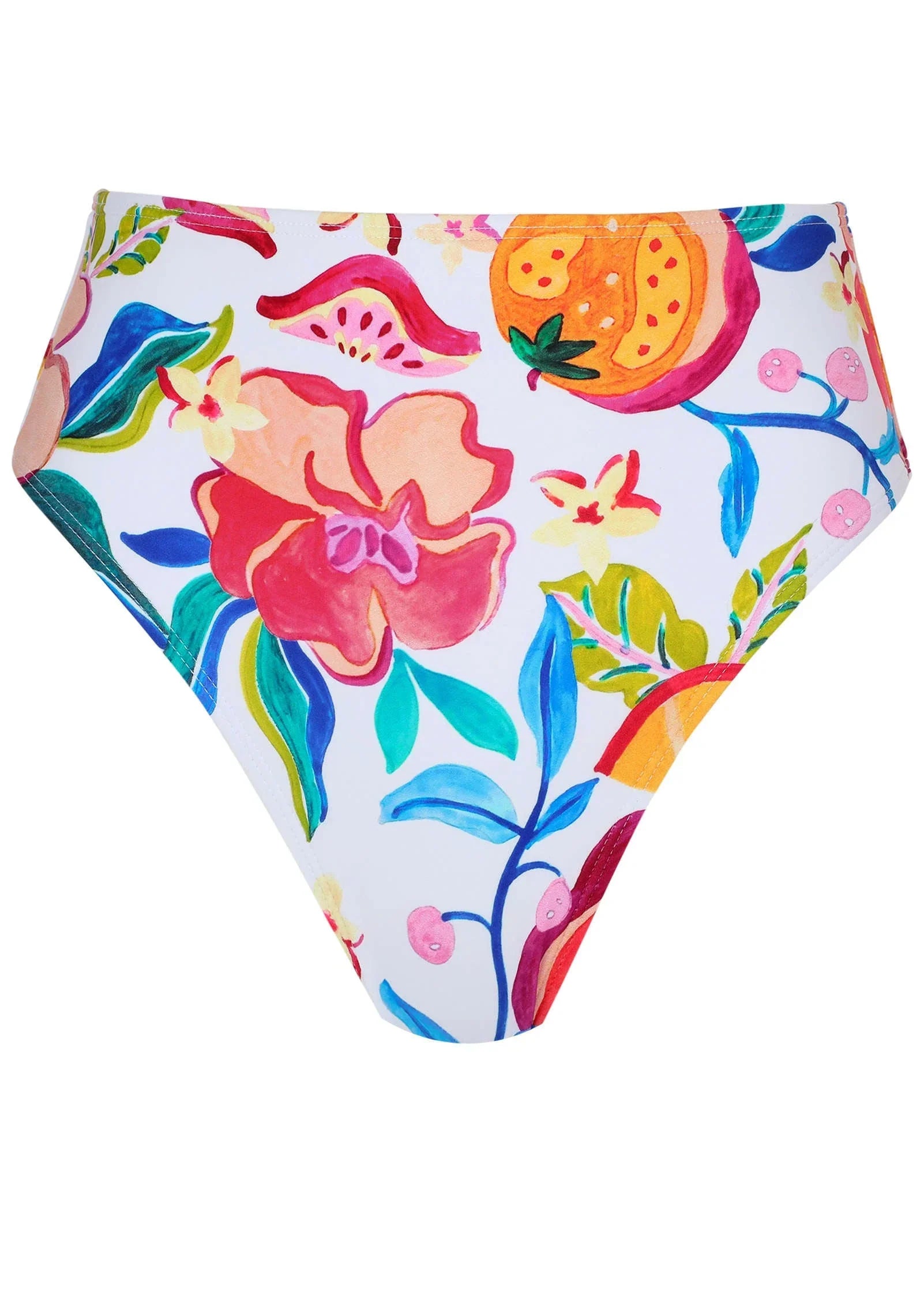Tahiti Midi Bikini Bottom Citrus Floral