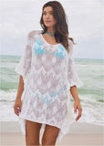 Crochet Cover Up Tunic White