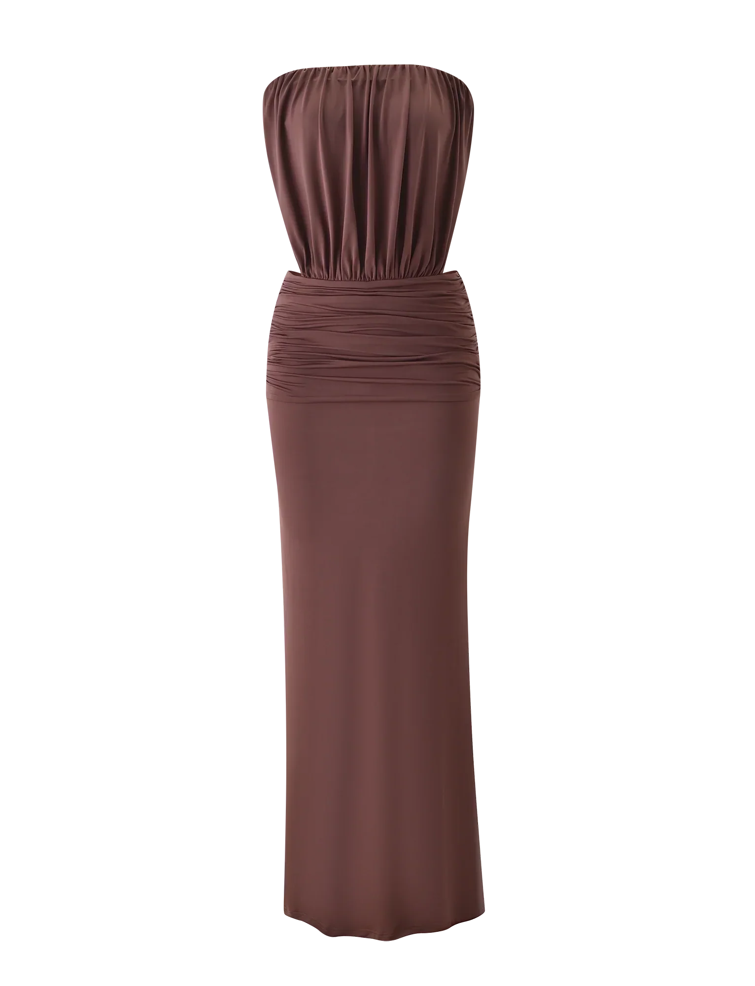 IOLLA STRAPLESS MAXI DRESS MOCHA