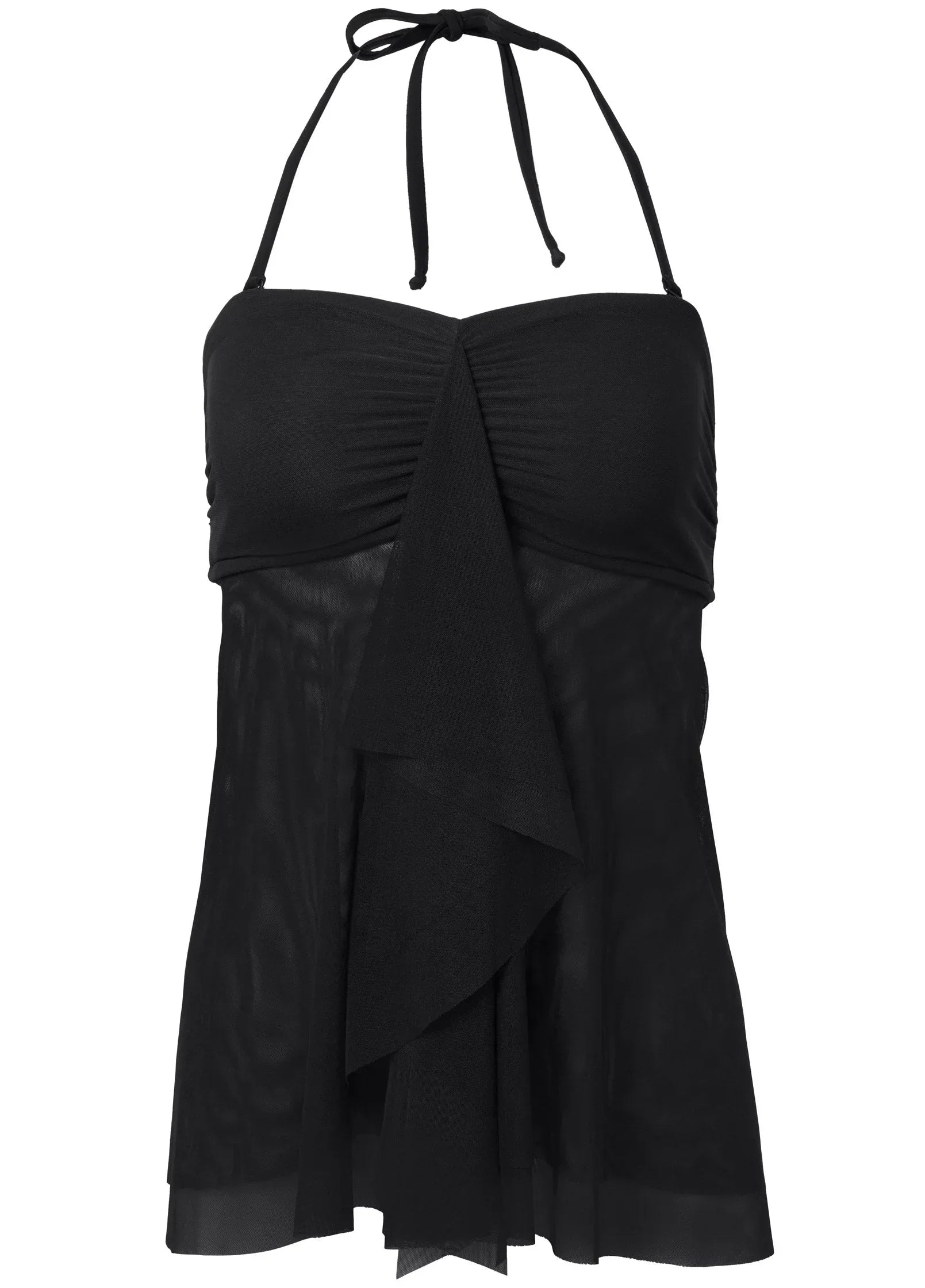Lanai Bandeau Tankini Top Black Beauty