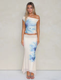 LILLIAN SKIRT WHITE CREAM FLORAL