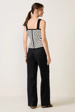 Joelle Stretch Linen Trouser with Tie Waist