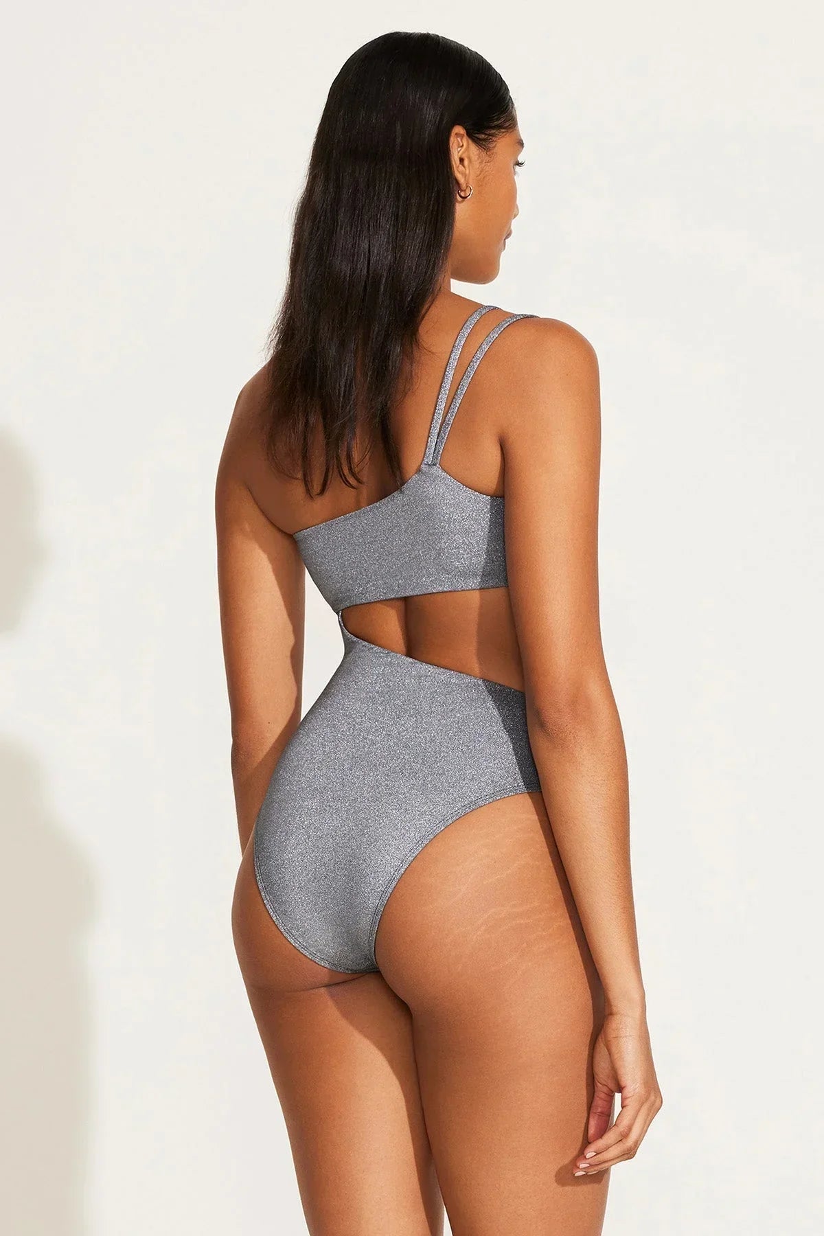 Cosmo One Shoulder One Piece Twilight Metallic