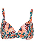 St Lucia Twist Bikini Top Ikat Chandelier