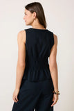 Lacy Pintuck Sleeveless Top