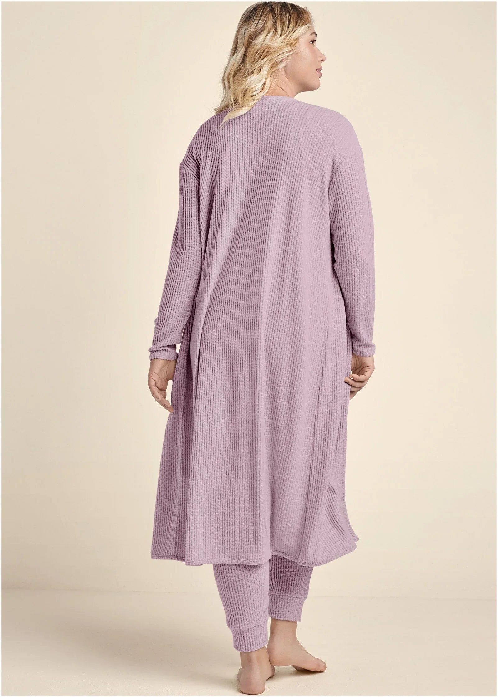 Cozy Waffle 3 Piece Set Mauve