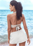 Aruba Swim Bikini Skirt Pearl White