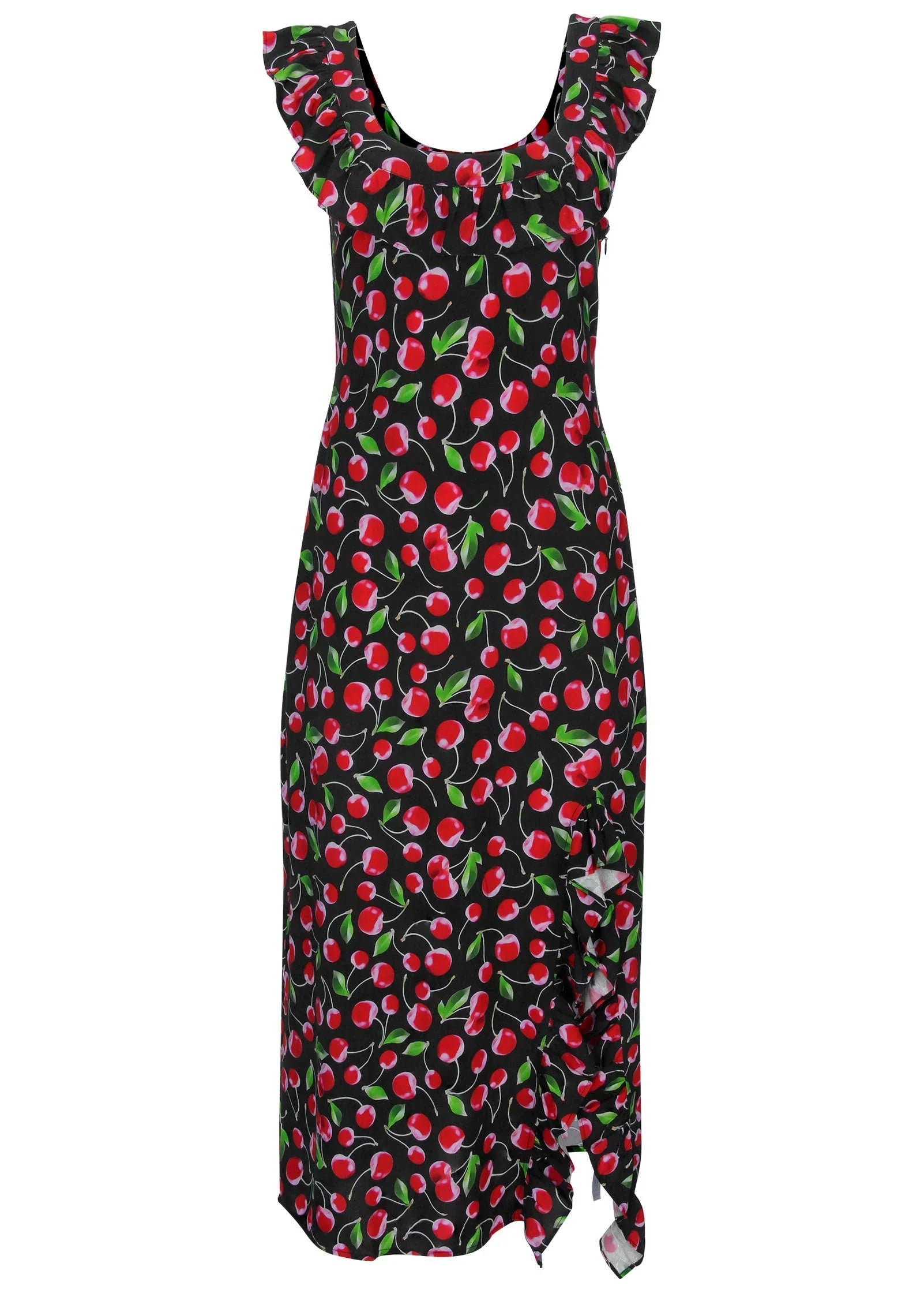 Ruffle Maxi Dress Very Cherry