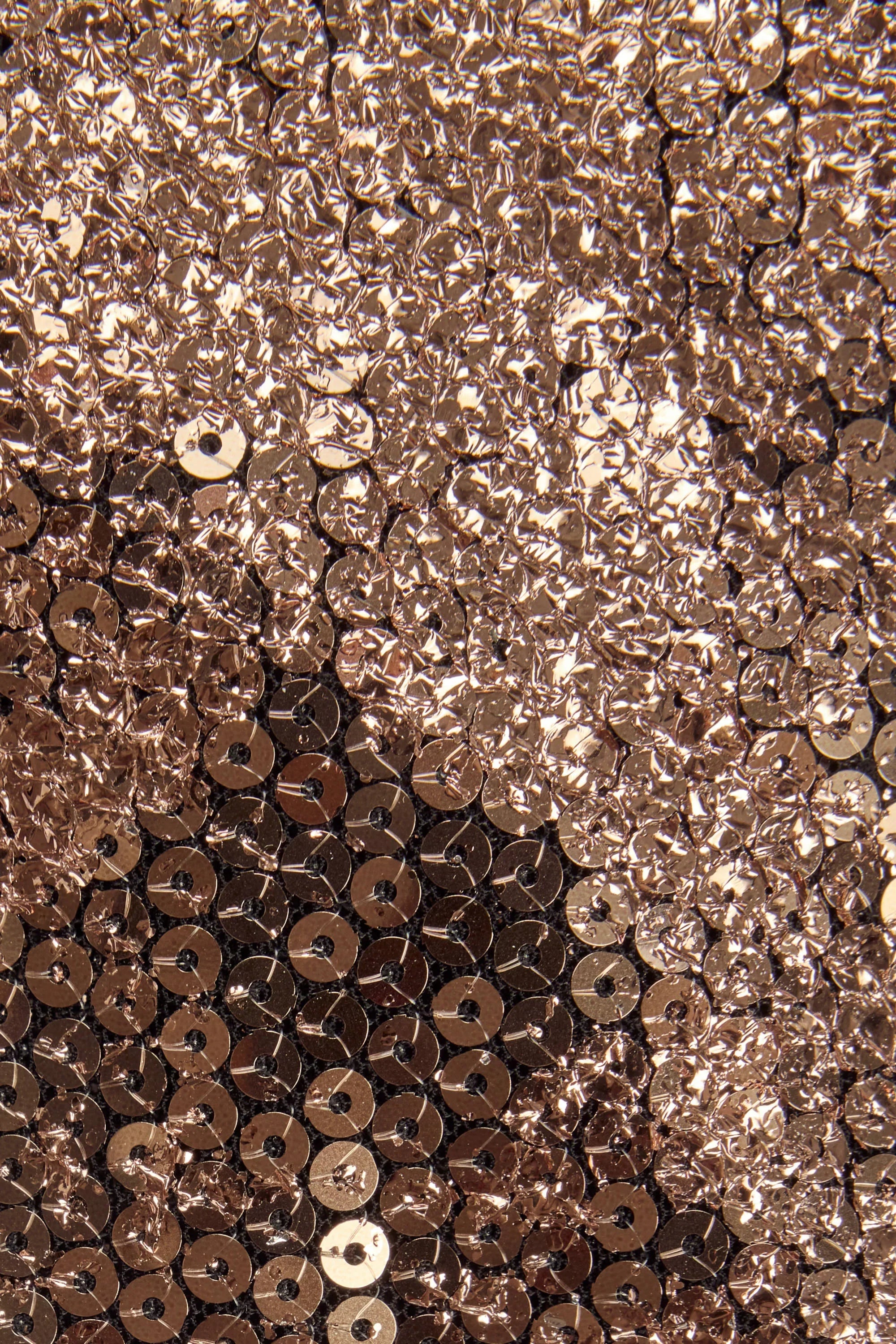 Embellished Straight Neck Maxi Dress in Black Gold Foil