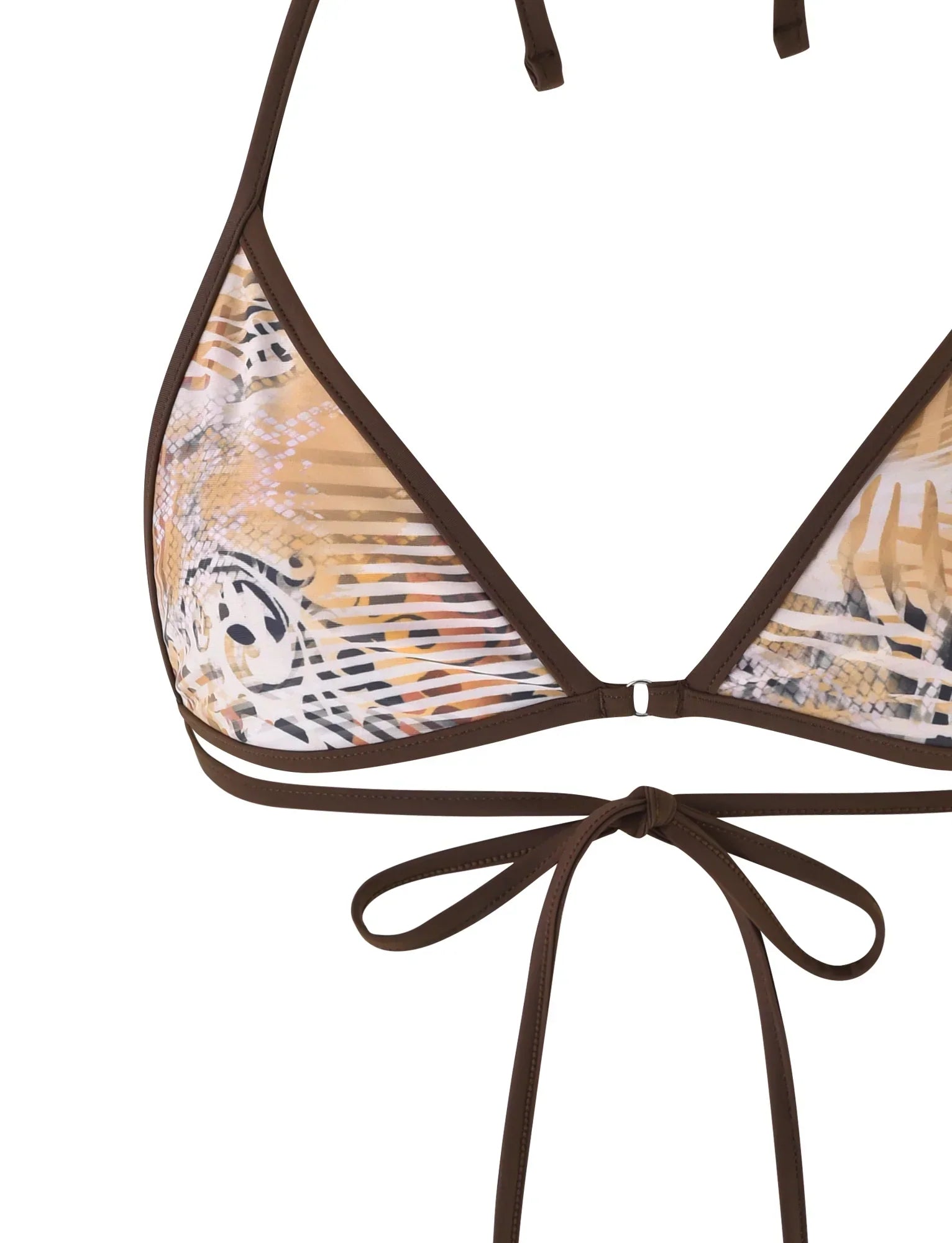 DIANA BIKINI TOP NEUTRAL ANIMAL ANIMAL MARBLE