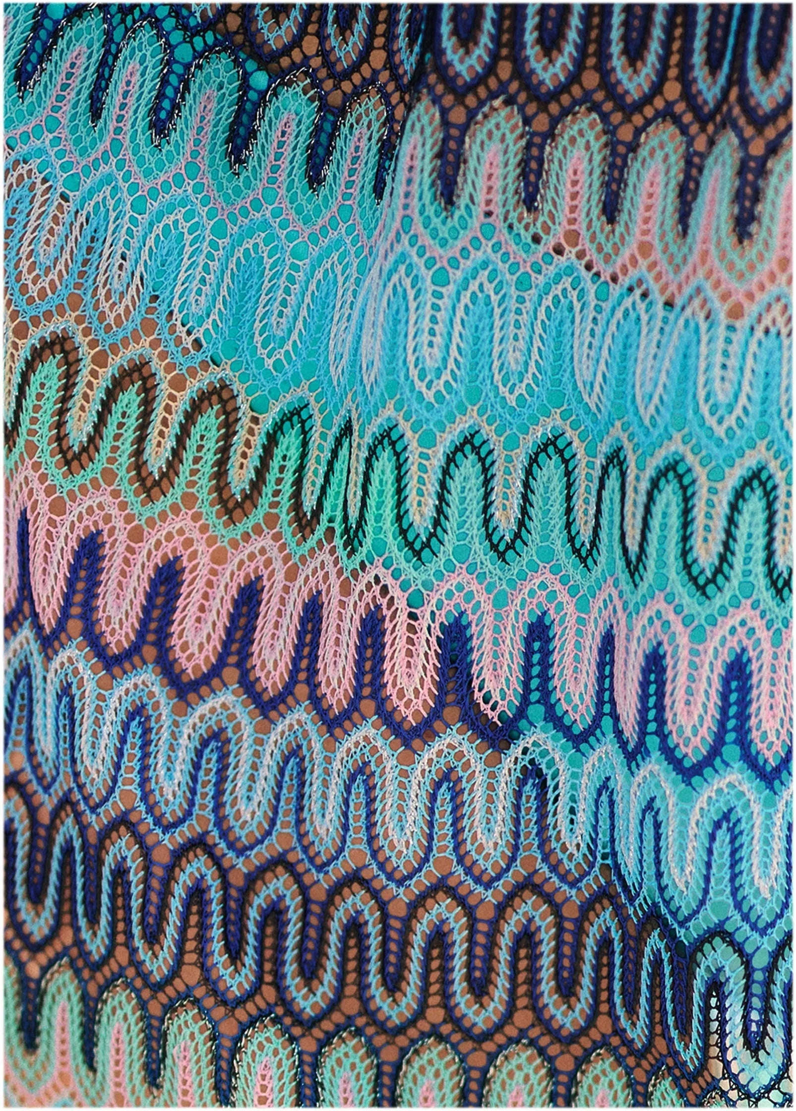 Crochet Maxi Skirt Starlight Blue Multi