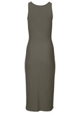 Henley Midi Dress Olive