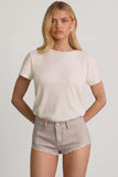 Low Rise Hot Pants in Ecru