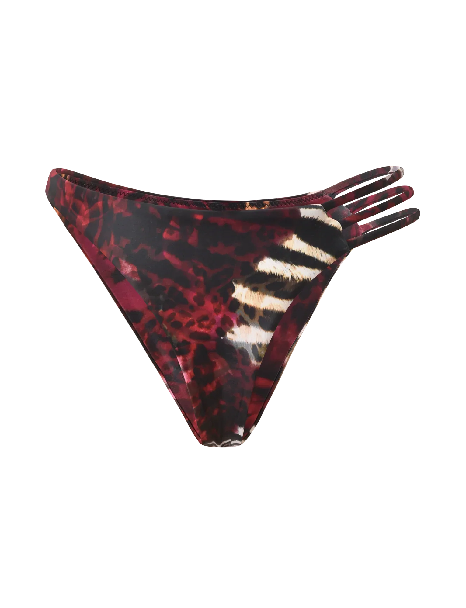 SHARLI BIKINI BOTTOM MIXED ANIMAL PRINT
