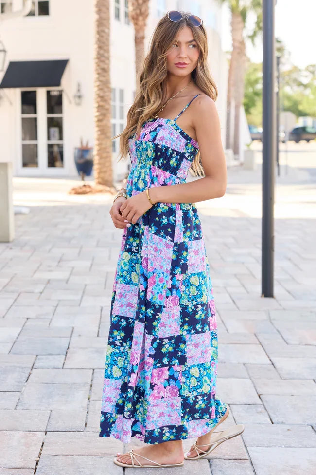 Aria Black Floral Maxi Dress SALE