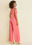 Wide Leg Jumpsuit Coral