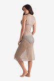 Lagoon Dress Gold Metallic Knit