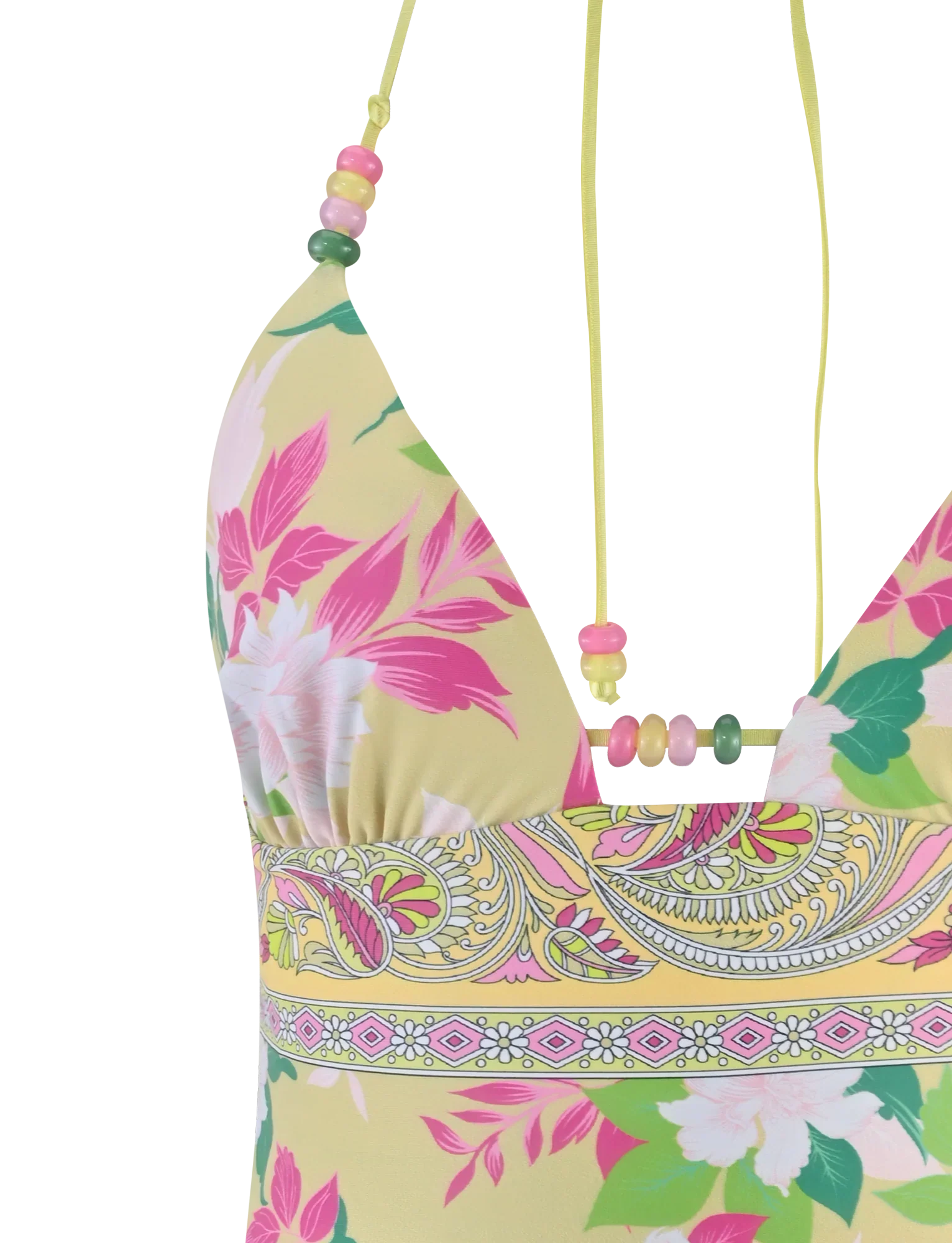 FINLEA TANKINI TOP PAISLEY BORDER