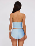 ELVERA TOP BLUE GRADIENT FLORAL