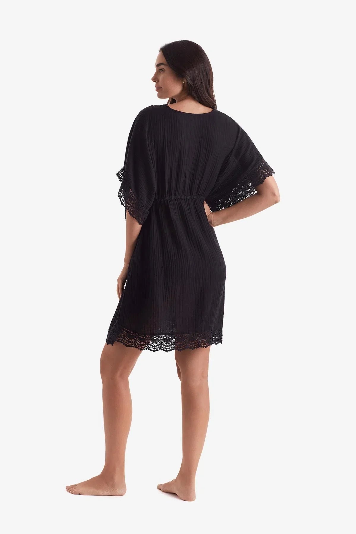 Horizon Tunic Black Bliss Gauze