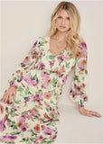 Tiered Floral Maxi Dress Chalet Bouquet