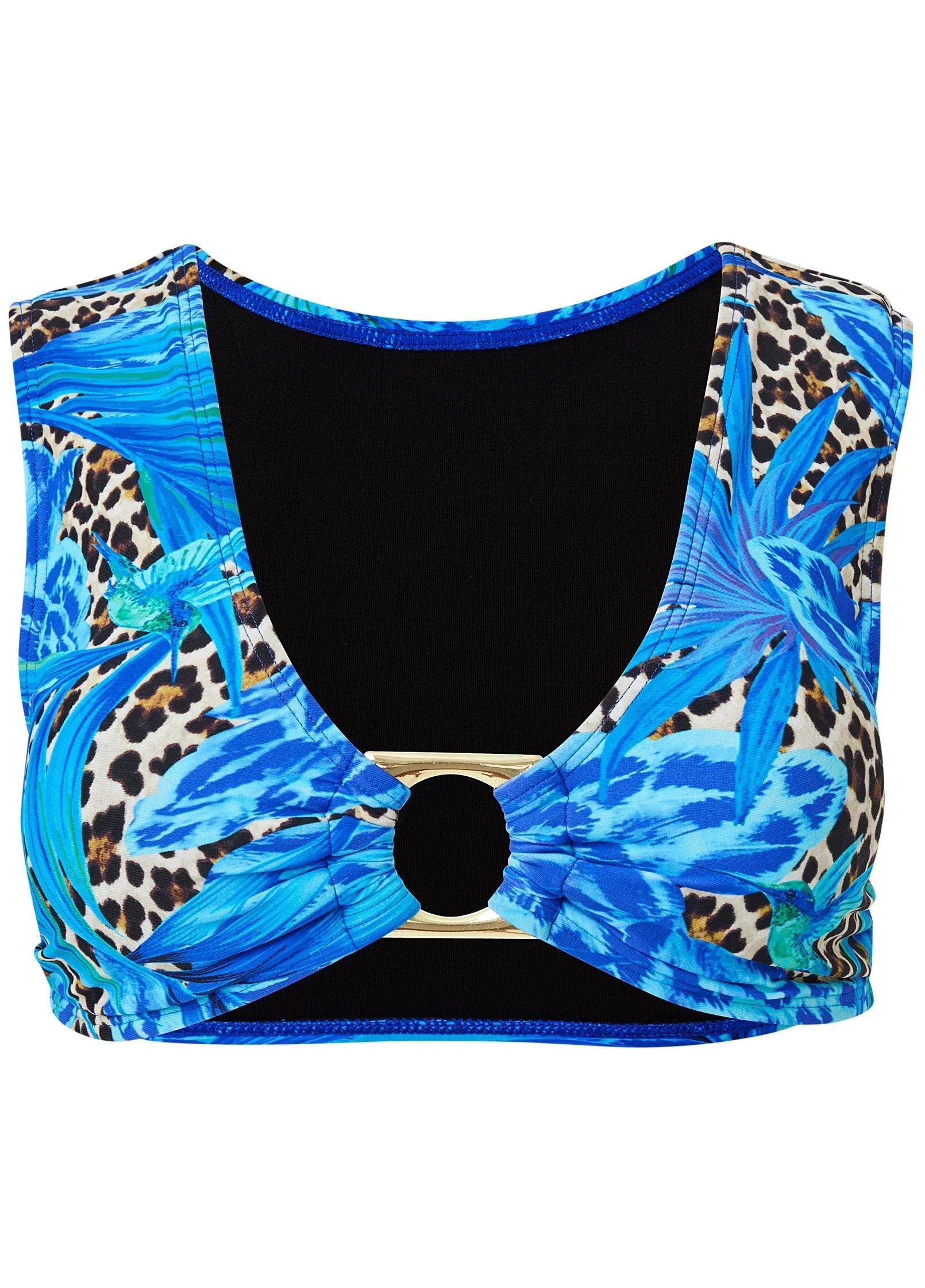 Cap Sleeve Bikini Top Jungle Canopy